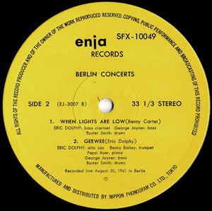 Eric Dolphy - The Berlin Concerts (LP Record / Used)
