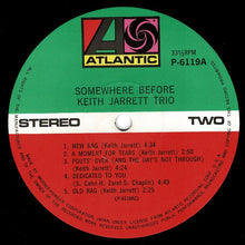 Load image into Gallery viewer, Keith Jarrett - Somewhere Before (LP Record / Used)
