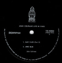 Load image into Gallery viewer, John Coltrane - Live In Paris (LP Record / Used)
