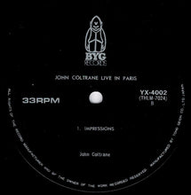 Load image into Gallery viewer, John Coltrane - Live In Paris (LP Record / Used)
