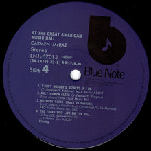 画像をギャラリービューアに読み込む, Carmen McRae - Carmen McRae At The Great American Music Hall (LP Record / Used)
