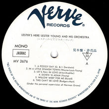 Load image into Gallery viewer, Lester Young - Lester's Here (LP Record / Used)
