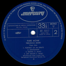 Load image into Gallery viewer, Thelonious Monk - Pure Monk (Piano Solos) (LP Record / Used)
