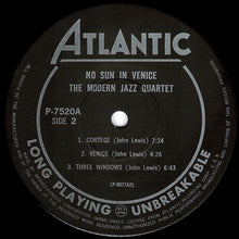 画像をギャラリービューアに読み込む, Modern Jazz Quartet - No Sun In Venice (LP Record / Used)

