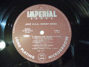Sonny Criss - Jazz - U.S.A. (LP-Vinyl Record/Used)