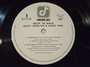 Scott Hamilton, Buddy Tate - Back To Back (LP-Vinyl Record/Used)