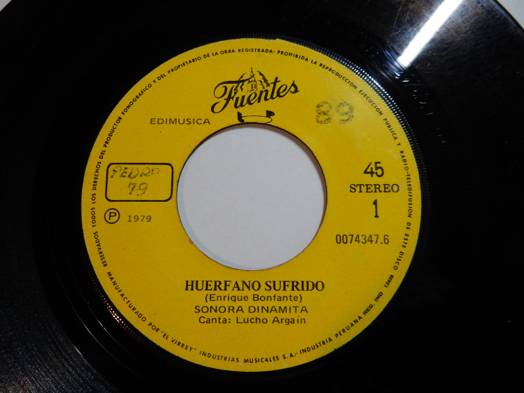 La Sonora Dinamita - Huerfano Sufrido / No Le Digan Que Estoy Llorando (7inch-Vinyl Record/Used)