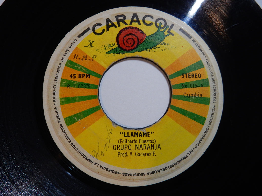 Grupo Naranja - Llamame / Por Un Caminito (7inch-Vinyl Record/Used)