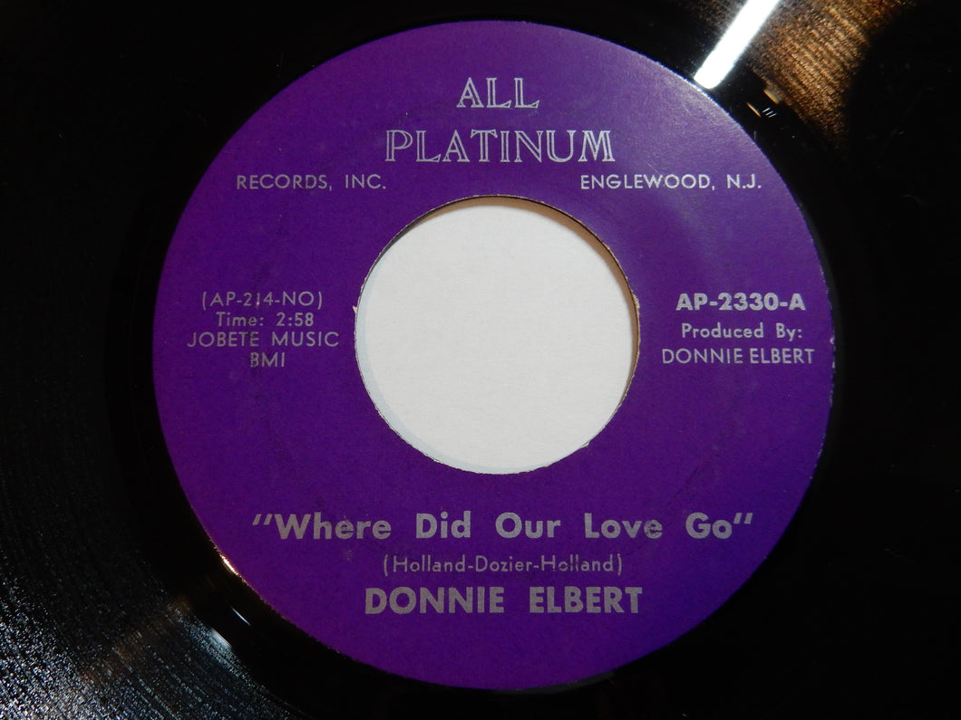 Donnie Elbert - Where Did Our Love Go / That's If You Love Me (7inch-Vinyl Record/Used)