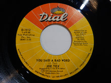 画像をギャラリービューアに読み込む, Joe Tex - It Ain&#39;t Gonna Work Baby / You Said A Bad Word (7inch-Vinyl Record/Used)
