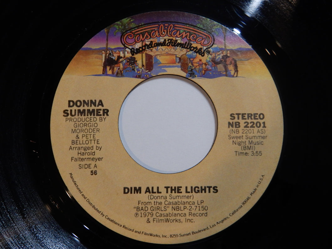 Donna Summer - Dim All The Lights / There Will Always Be A You (7inch-Vinyl Record/Used)