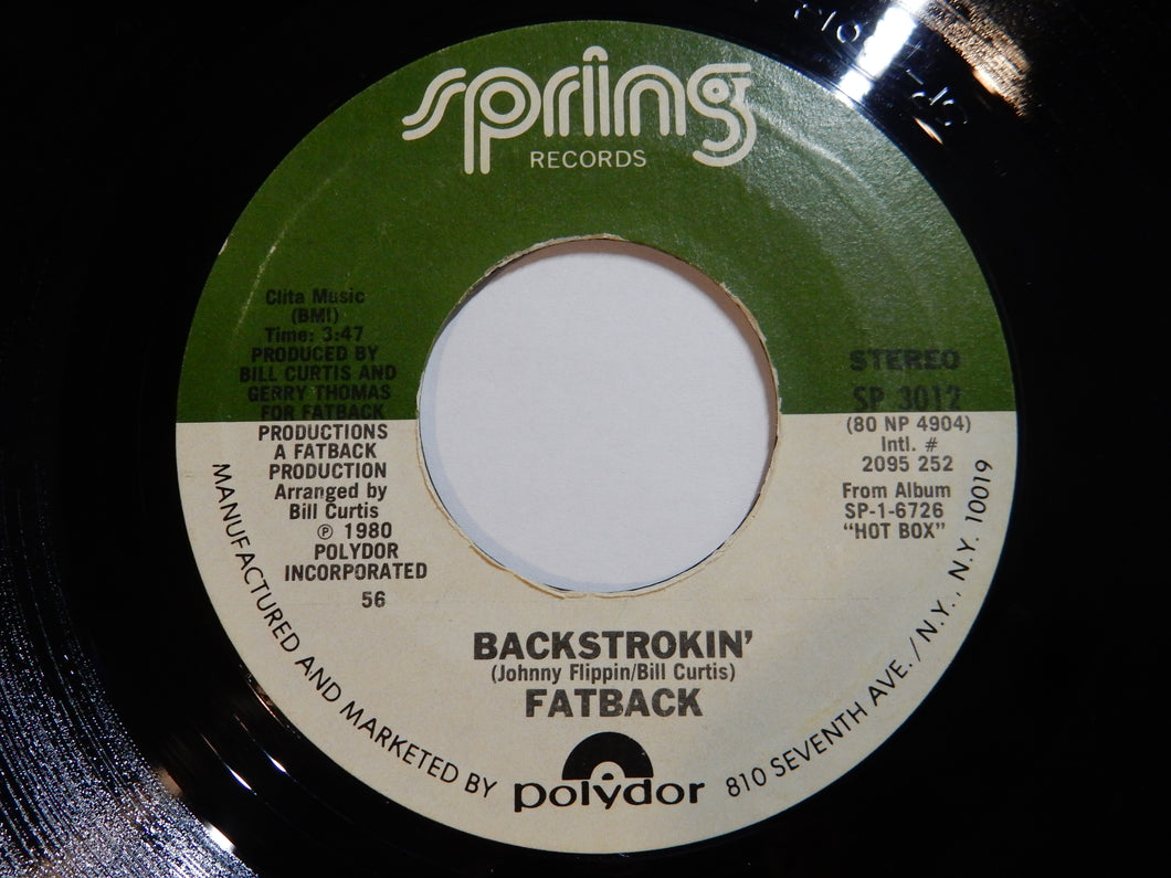 Fatback Band - Backstrokin' / Love Spell (7inch-Vinyl Record/Used)