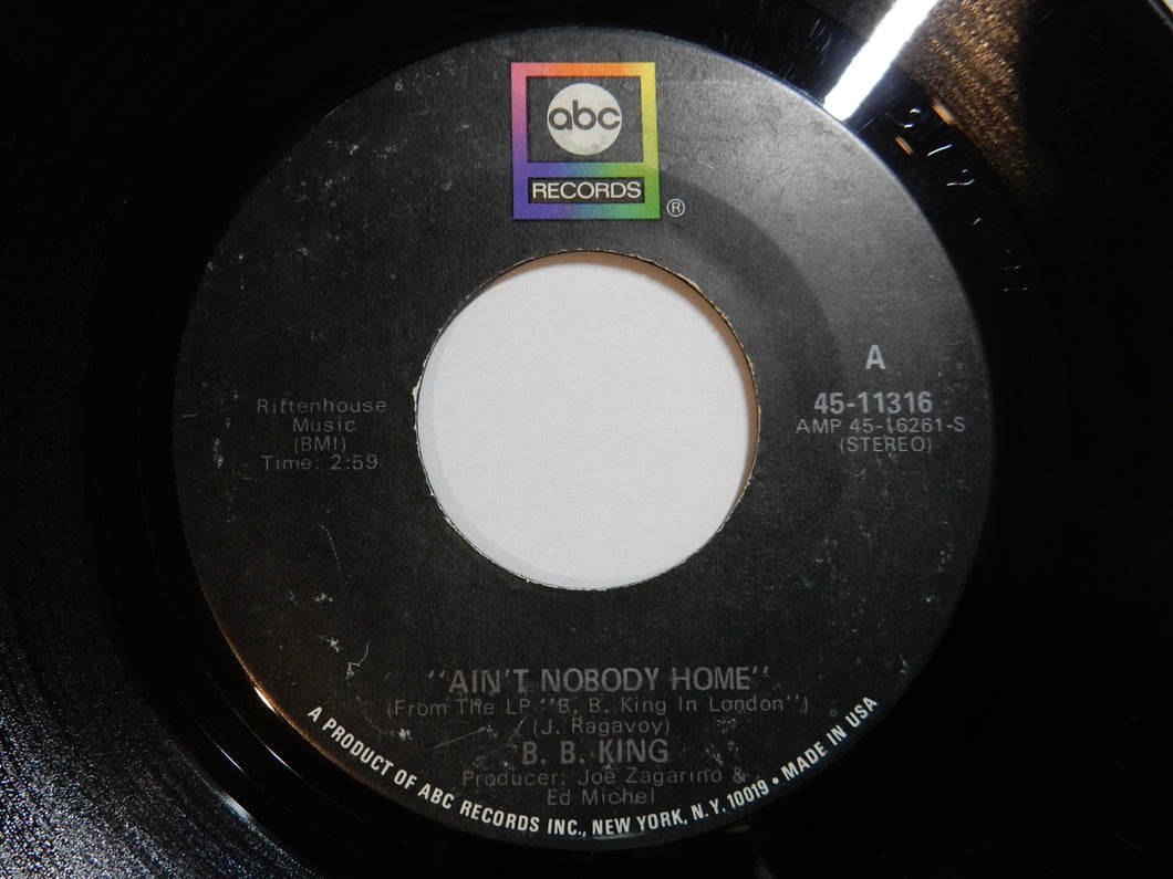 B.B. King - Ain't Nobody Home / Alexis' Boogie (7inch-Vinyl Record/Used)