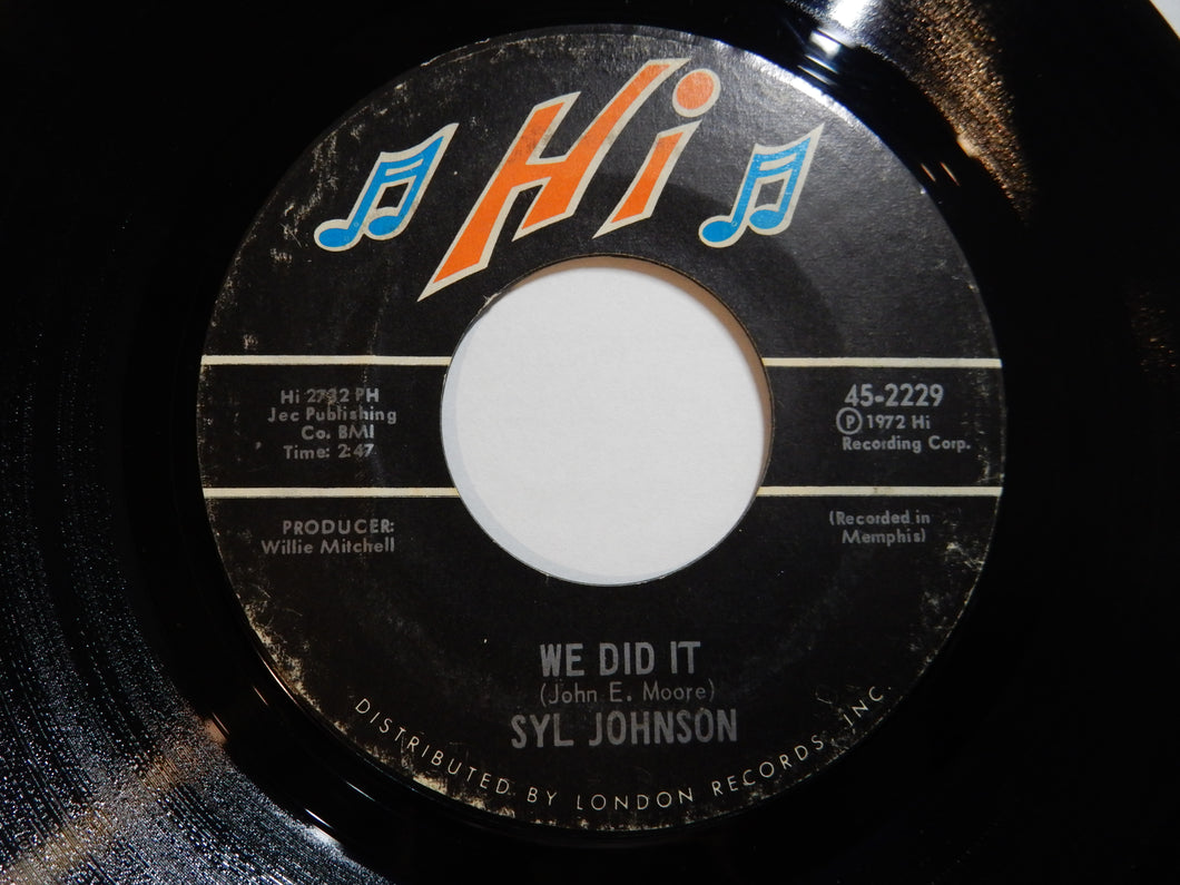 Syl Johnson - We Did It / Any Way The Wind Blows (7inch-Vinyl Record/Used)