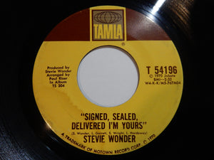 Stevie Wonder - Signed, Sealed, Delivered I'm Yours / I'm More Than Happy (7inch-Vinyl Record/Used)