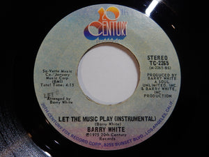 Barry White - Let The Music Play / (Instrumental) (7inch-Vinyl Record/Used)