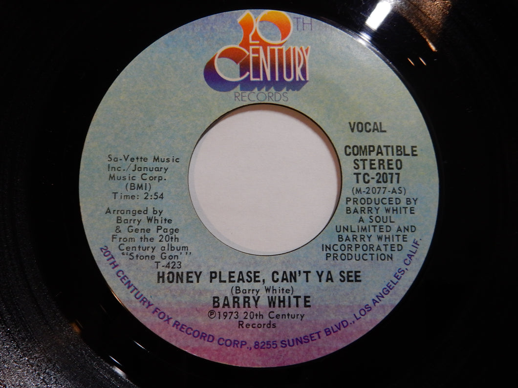 Barry White - Honey Please, Can't Ya See / (Instrumental) (7inch-Vinyl Record/Used)