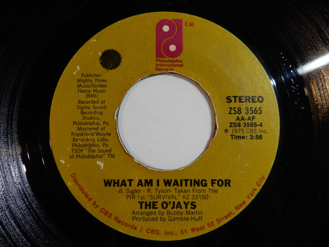 O'Jays - What Am I Waiting For / Give The People What They Want (7inch-Vinyl Record/Used)