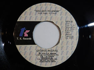 George McCrae - I Ain't Lyin' / You Got To Know (7inch-Vinyl Record/Used)