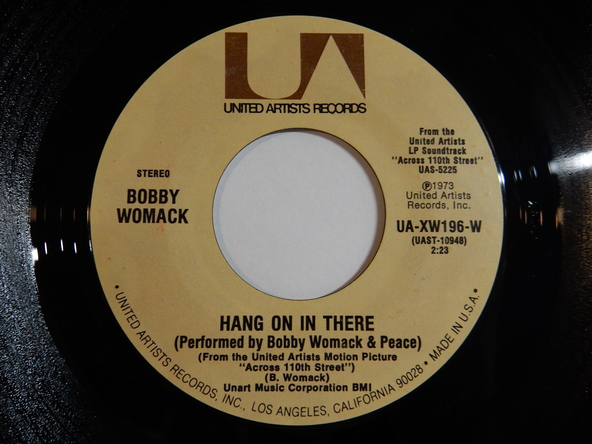 Bobby Womack - Across 110th Street / Hang On In There (7inch-Vinyl Rec –  Solidity Records