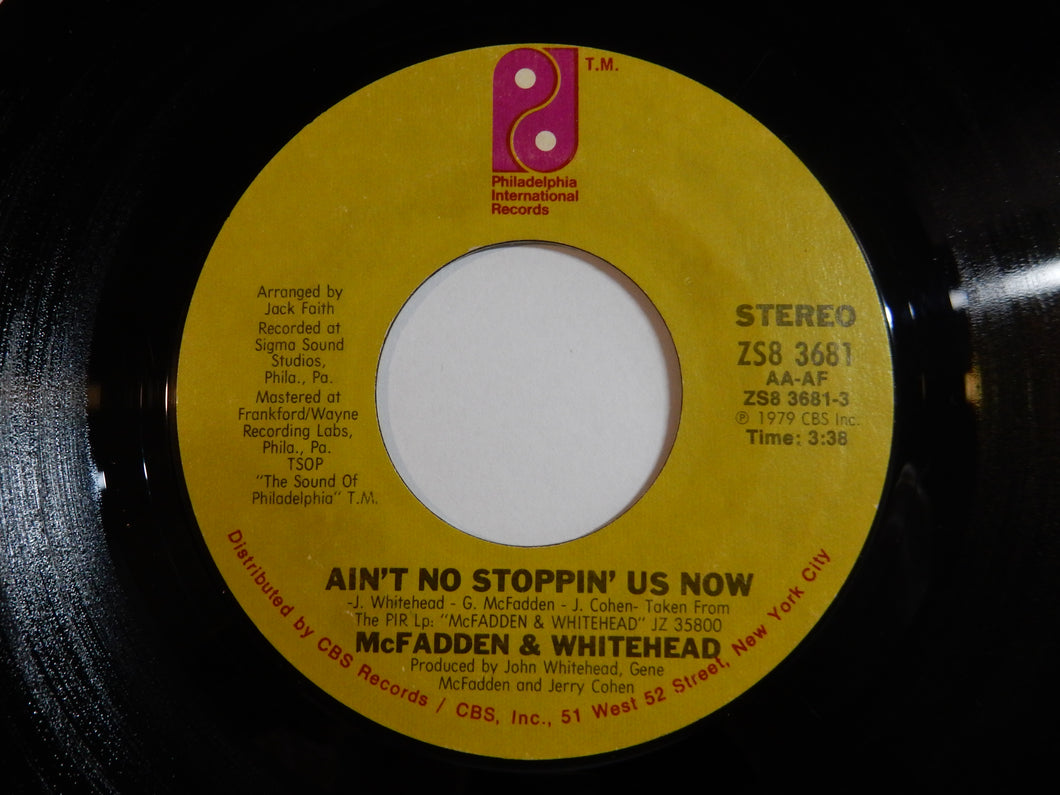 McFadden & Whitehead - Ain't No Stoppin' Us Now / I Got The Love (7inch-Vinyl Record/Used)