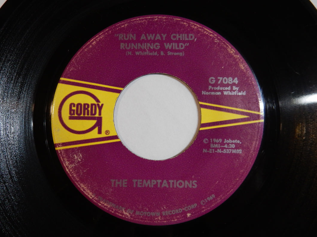 Temptations - Run Away Child, Running Wild / I Need Your Lovin' (7inch-Vinyl Record/Used)