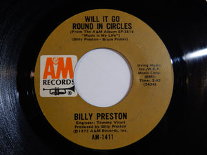 Billy Preston - Will It Go Round In Circles / Blackbird (7inch-Vinyl Record/Used)