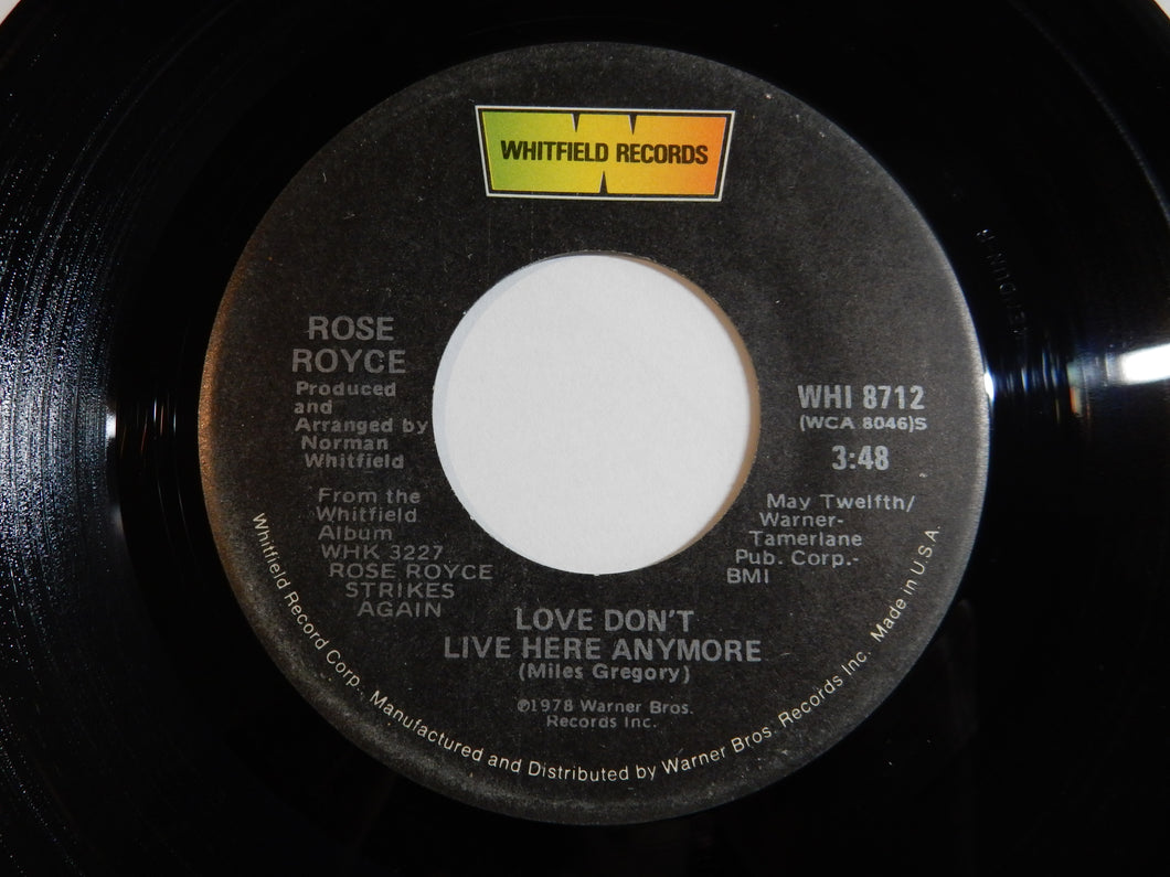 Rose Royce - Love Don't Live Here Anymore / That's What's Wrong With Me (Edit) (7inch-Vinyl Record/Used)