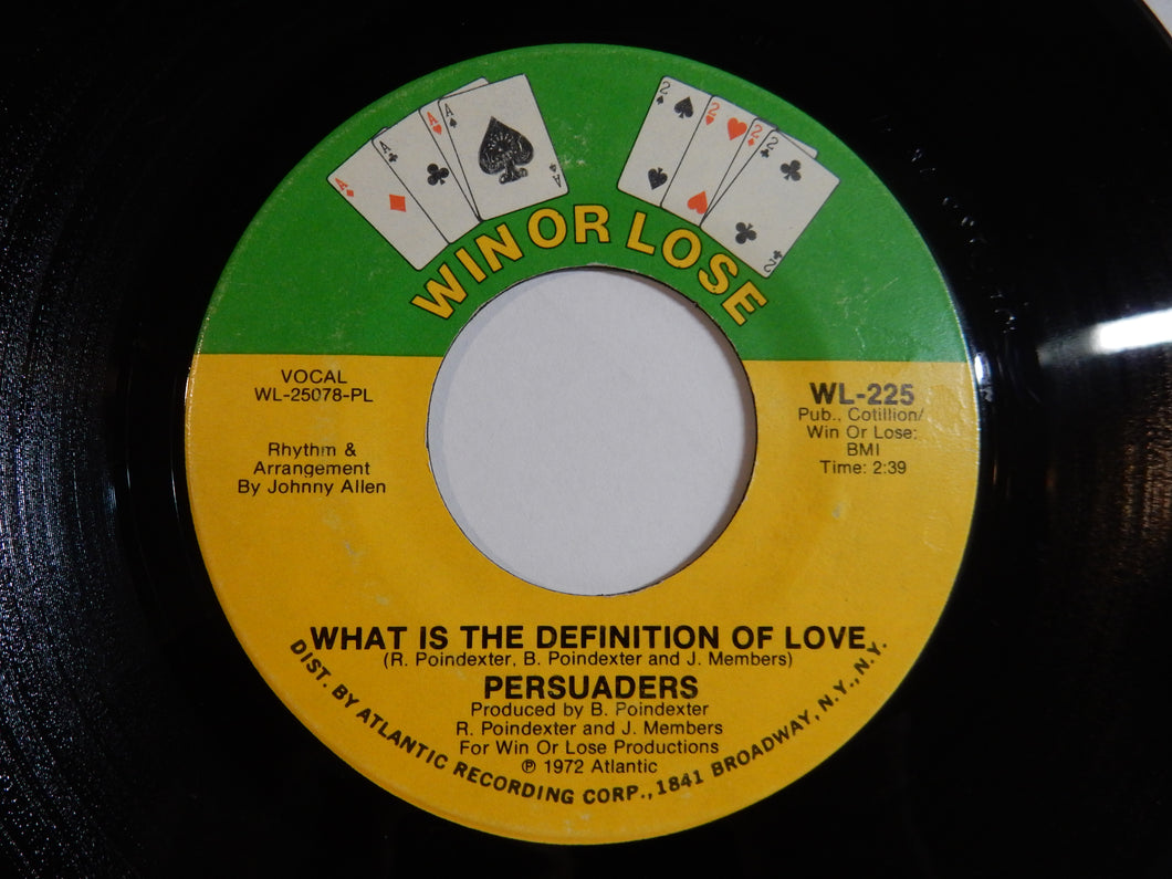 Persuaders - What Is The Definition Of Love / Peace In The Valley Of Love (7inch-Vinyl Record/Used)