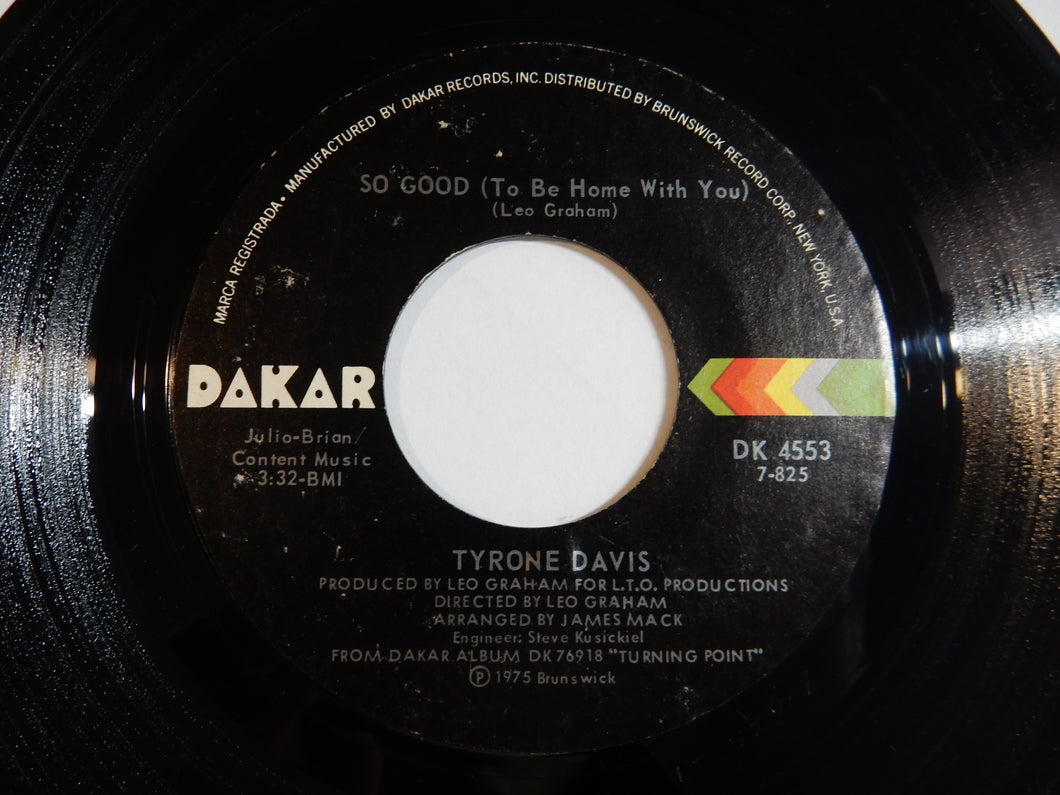 Tyrone Davis - So Good (To Be Home With You) / I Can't Bump (7inch-Vinyl Record/Used)