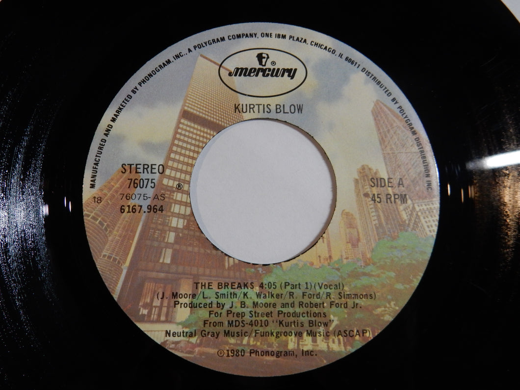 Kurtis Blow - The Breaks (Part 1) (Vocal) / (Part 2) (Instrumental) (7inch-Vinyl Record/Used)