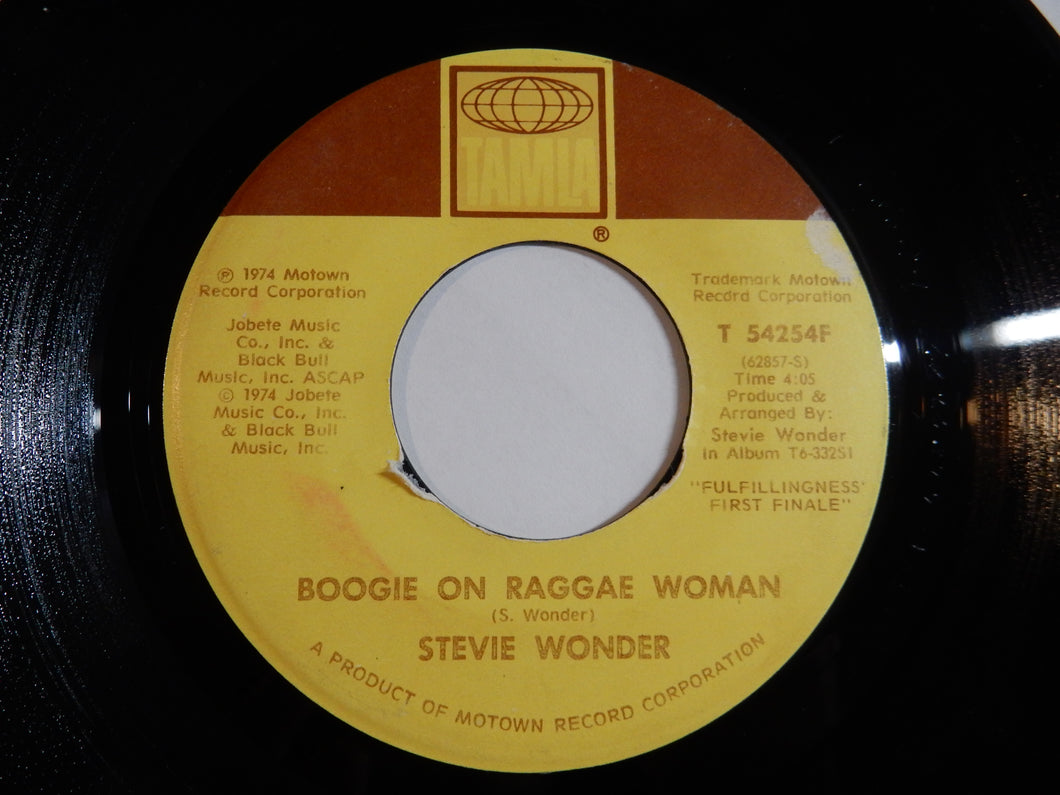 Stevie Wonder - Boogie On Raggae Woman / Seems So Long (7inch-Vinyl Record/Used)