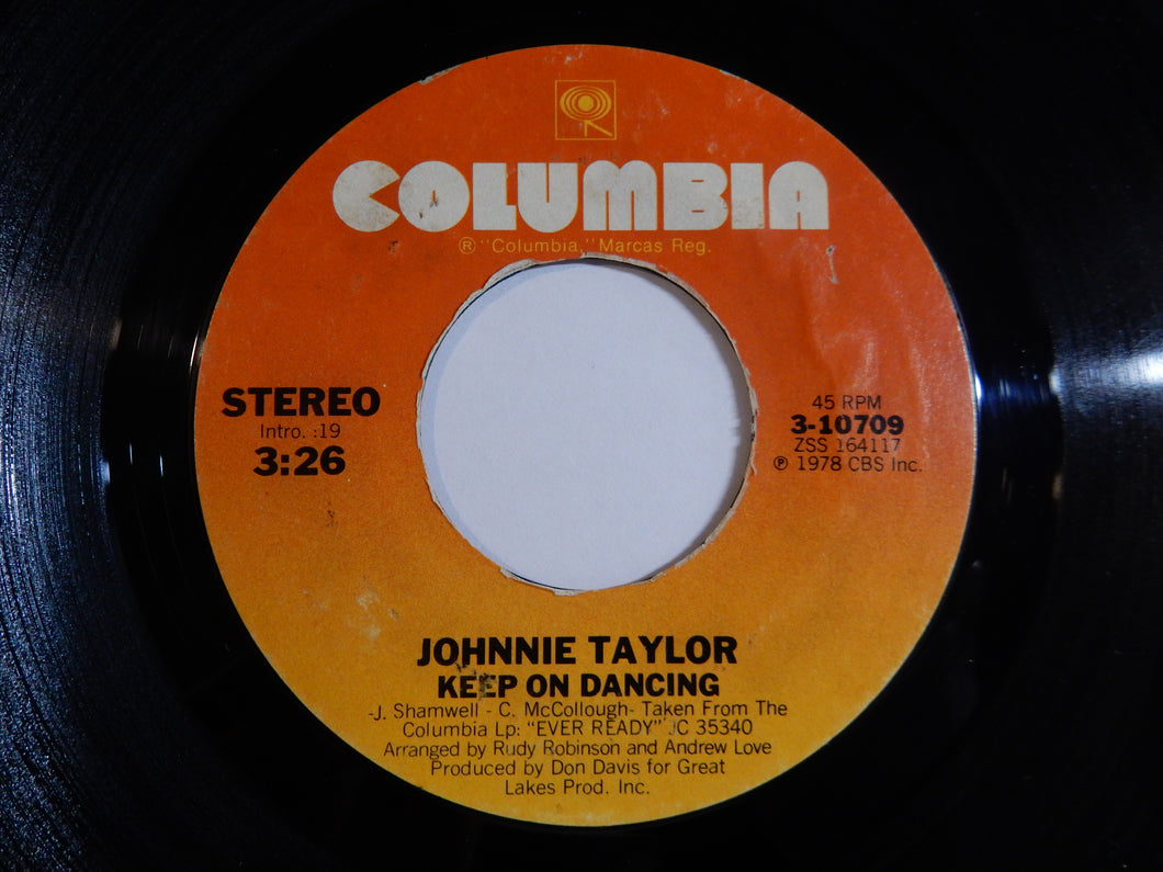 Johnnie Taylor - Keep On Dancing / I Love To Make Love When It's Raining (7inch-Vinyl Record/Used)