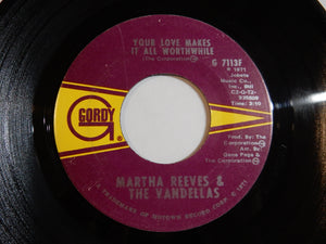 Martha Reeves & The Vandellas - In And Out Of My Life / Your Love Makes It All Worthwhile (7inch-Vinyl Record/Used)