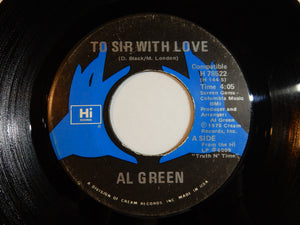 Al Green - To Sir With Love / Wait Here (7inch-Vinyl Record/Used)