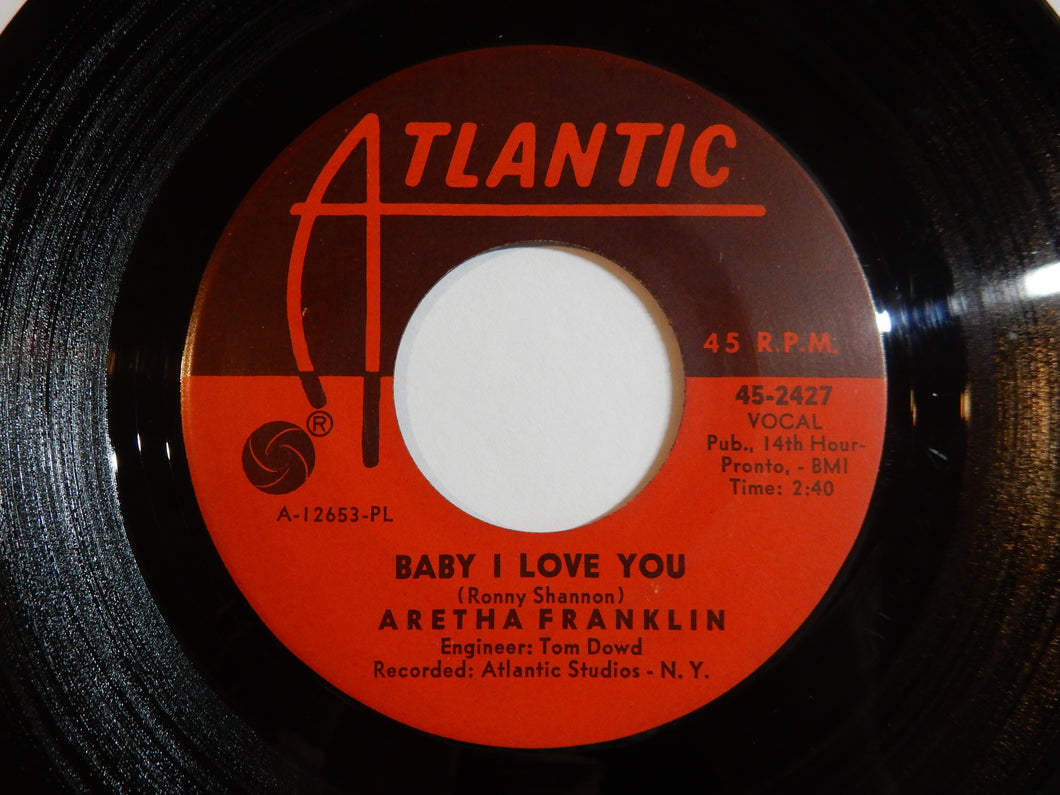 Aretha Franklin - Baby I Love You / Going Down Slow (7inch-Vinyl Record/Used)