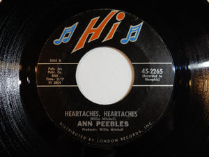 Ann Peebles - (You Keep Me) Hangin' On / Heartaches, Heartaches (7inch-Vinyl Record/Used)