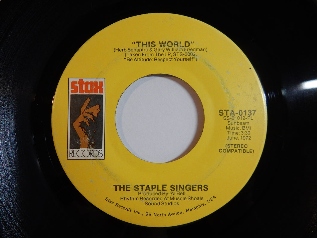 Staple Singers - This World / Are You Sure? (7inch-Vinyl Record/Used)