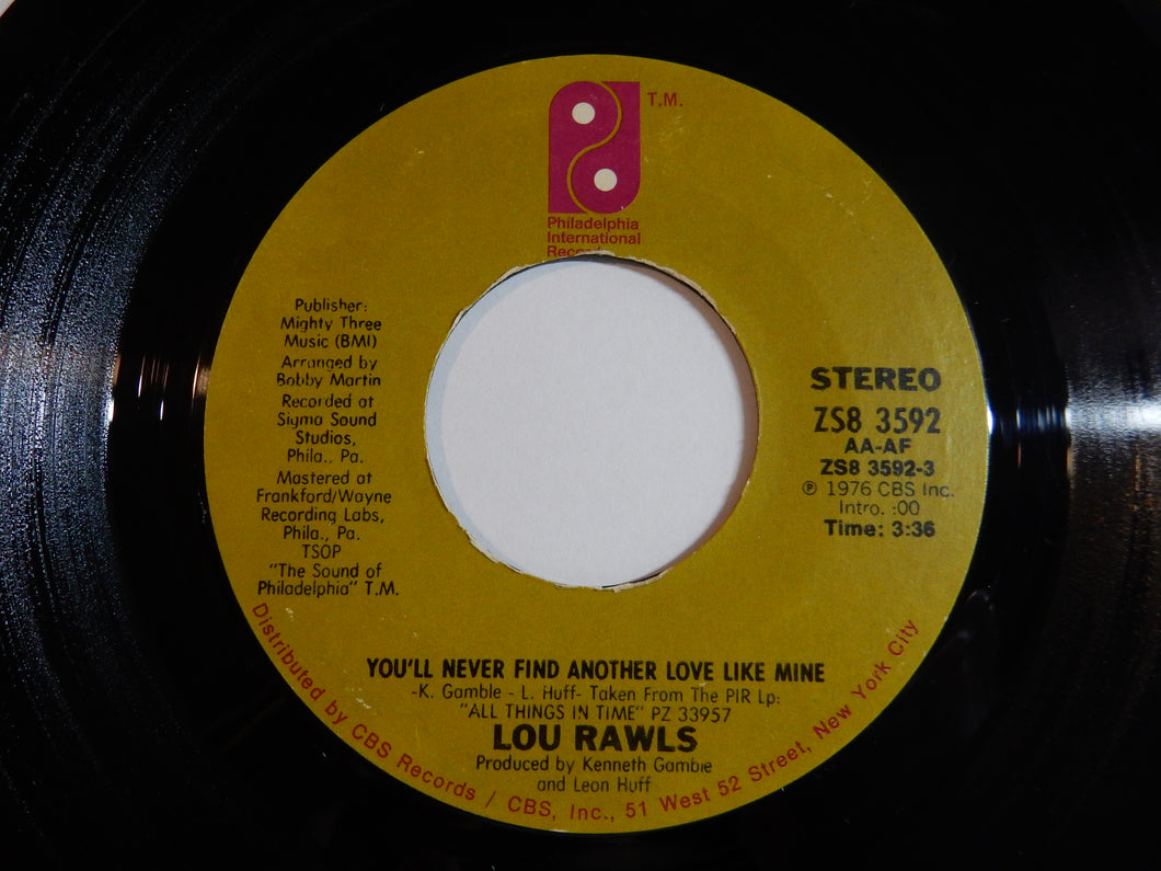 Lou Rawls - You'll Never Find Another Love Like Mine / Let's Fall In Love All Over Again (7inch-Vinyl Record/Used)