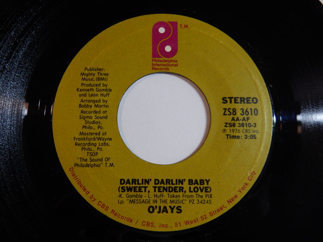 O'Jays - Darlin' Darlin' Baby (Sweet, Tender, Love) / A Prayer (7inch-Vinyl Record/Used)