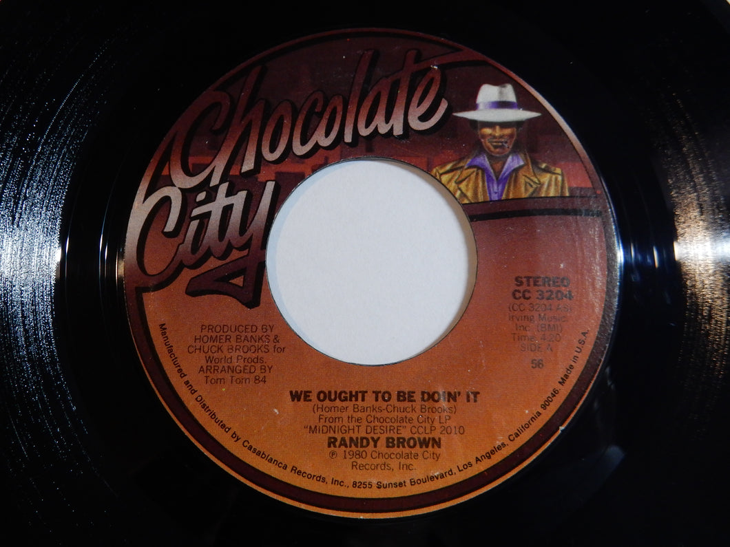 Randy Brown - We Ought To Be Doin' It / Things That I Could Do To You (7inch-Vinyl Record/Used)