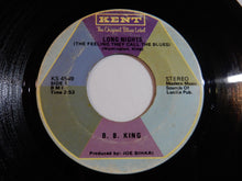 画像をギャラリービューアに読み込む, B.B. King - Long Nights (The Feeling They Call The Blues) / I&#39;ll Survive (7inch-Vinyl Record/Used)
