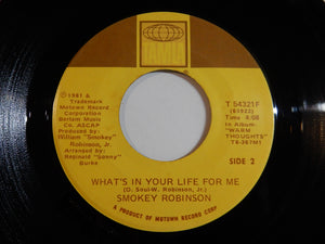 Smokey Robinson - Being With You / What's In Your Life For Me (7inch-Vinyl Record/Used)