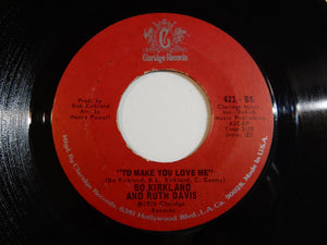 Bo Kirkland, Ruth Davis - I Feel Love In This Room Tonight / To Make You Love Me (7inch-Vinyl Record/Used)