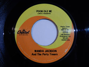 Wanda Jackson And The Party Timers - Poor Ole Me / I Wish I Was Your Friend (7inch-Vinyl Record/Used)