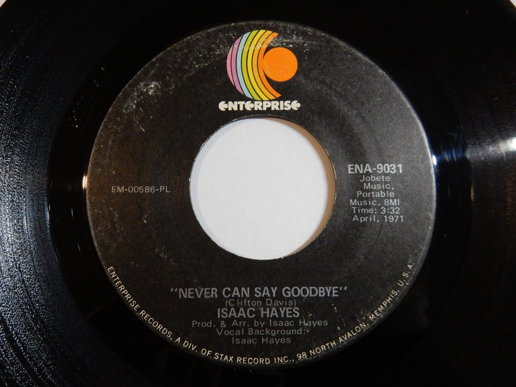 Isaac Hayes - Never Can Say Goodbye / I Can't Help It (If I'm Still In Love With You) (7inch-Vinyl Record/Used)