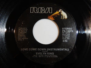 Evelyn King - Love Come Down / (Instrumental) (7inch-Vinyl Record/Used)