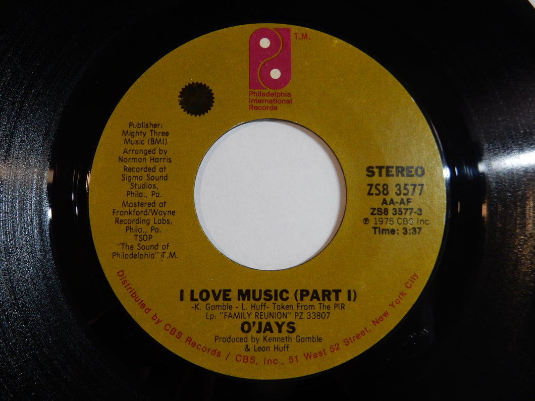O'Jays - I Love Music (Part 1) / (Part 2) (7inch-Vinyl Record/Used)