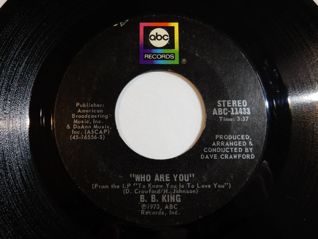 B.B. King - Who Are You / Oh To Me (7inch-Vinyl Record/Used)