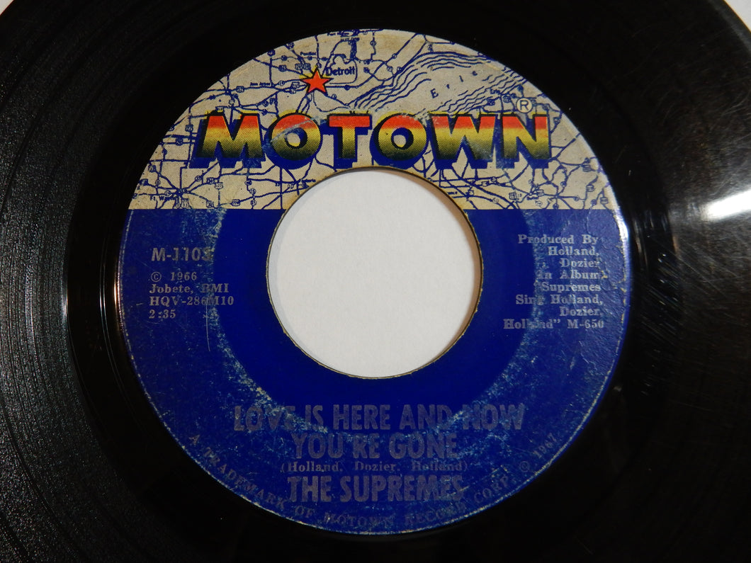 Supremes - Love Is Here And Now You're Gone / There's No Stopping Us Now (7inch-Vinyl Record/Used)